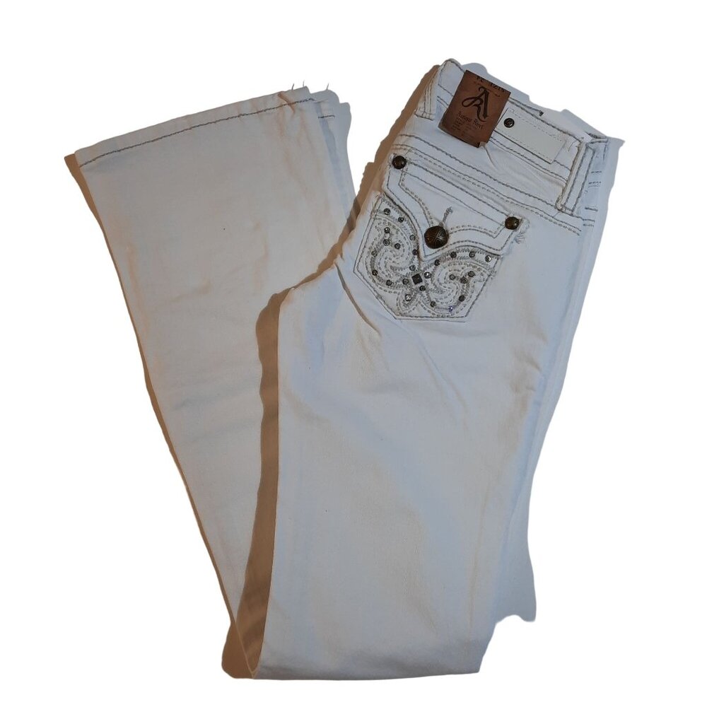 NWT Women's Wide Leg White Jeans Size 32